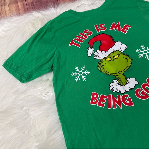 The Grinch Graphic Holiday Short Sleeve Shirt - Kids Size M (8) - Picture 5 of 12